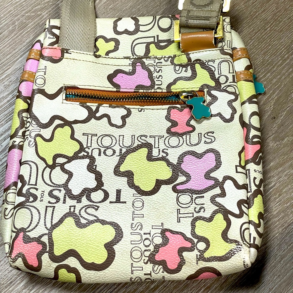 TOUS Multi-color Bear LIMITED EDITION BAG Messenger Style Crossbody - Picture 5 of 11